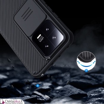 Nillkin Camshield dėklas su kameros apsauga - juodas (Xiaomi 13)